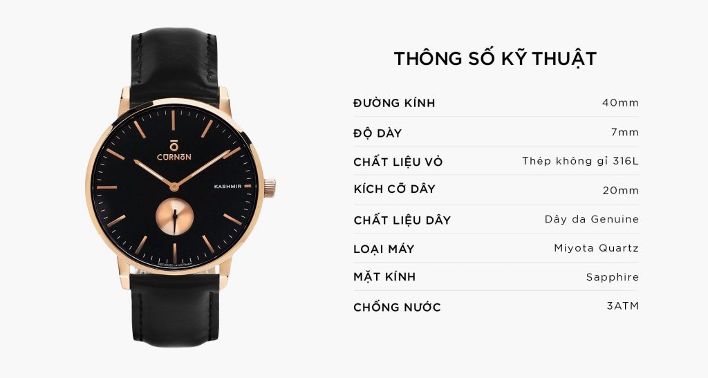 ĐỒNG HỒ THỜI TRANG KASHMIR ROSEGOLD - ABYSS