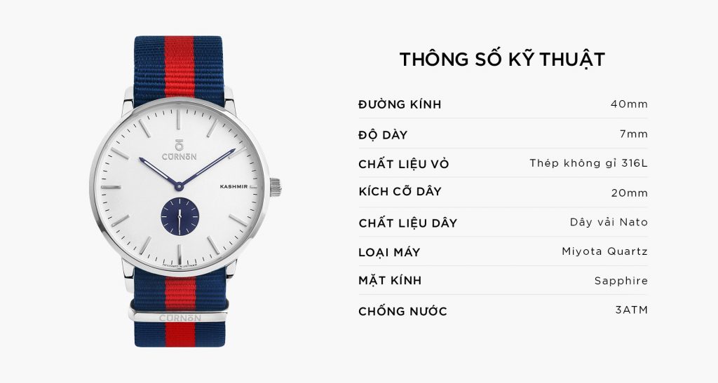 ĐỒNG HỒ THỜI TRANG KASHMIR SILVER - ROYAL