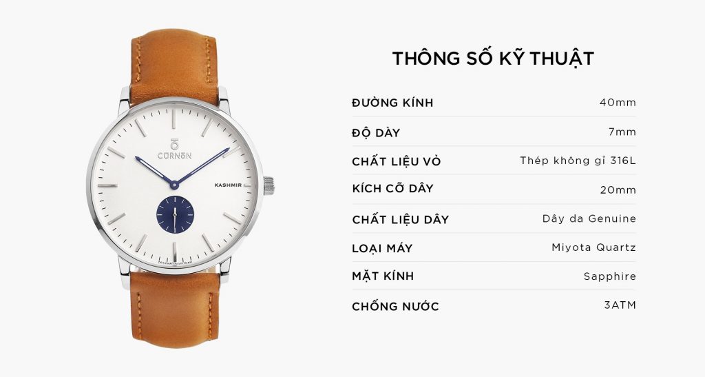 ĐỒNG HỒ THỜI TRANG KASHMIR SILVER - DESERT