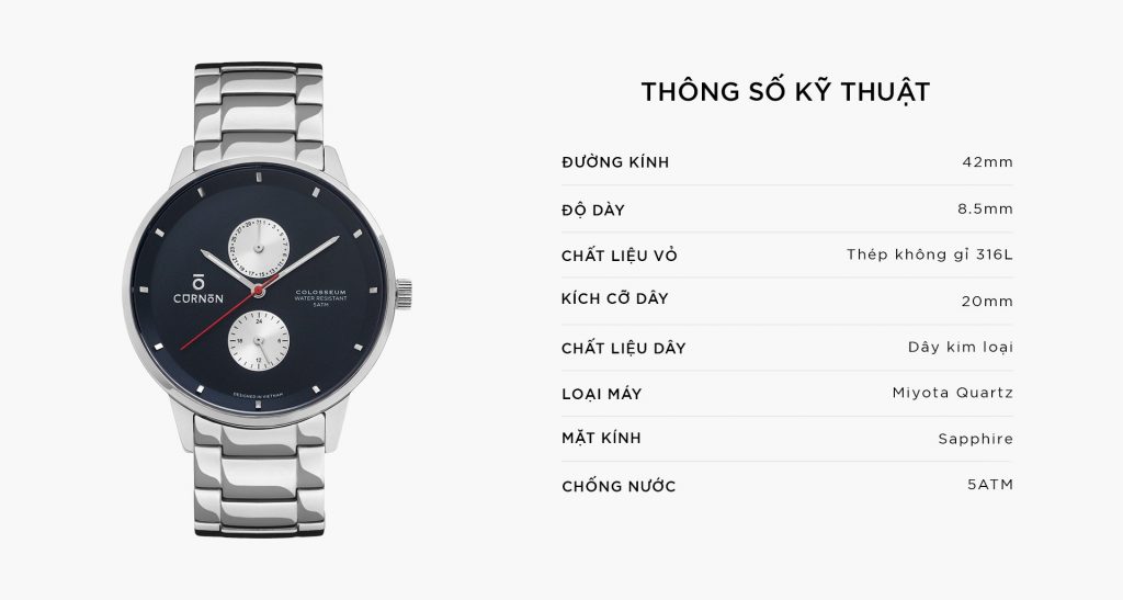 ĐỒNG HỒ THỜI TRANG COLOSSEUM STERLING