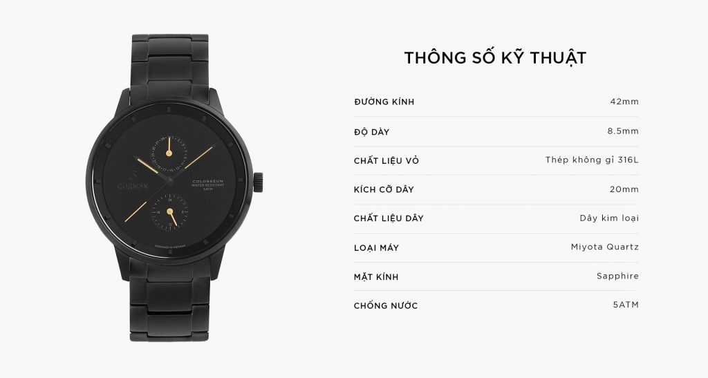 ĐỒNG HỒ THỜI TRANG COLOSSEUM NOVA