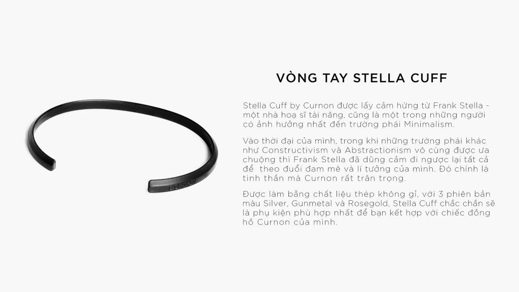 VÒNG TAY STELLA CUFF - GUNMETAL